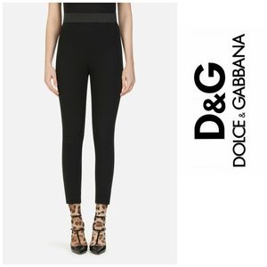Dolce & Gabbana Black Side Zip Leggings 4